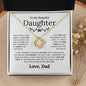 To My Beautiful Daughter - Give You One Thing In Life - Love Knot Necklace - Elliotrose Gifts