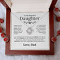 To My Beautiful Daughter - How Special You Are To Me - Love Knot Necklace - Elliotrose Gifts