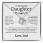 To My Beautiful Daughter - How Special You Are To Me - Love Knot Necklace - Elliotrose Gifts