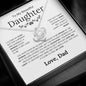 To My Beautiful Daughter - I Closed My Eyes But For A Moment - Love Knot Necklace - Elliotrose Gifts