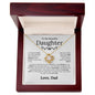 To My Beautiful Daughter - I Closed My Eyes But For A Moment - Love Knot Necklace - Elliotrose Gifts