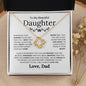 To My Beautiful Daughter - I Will Always Be In Your Heart - Love Knot Necklace - Elliotrose Gifts