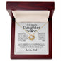 To My Beautiful Daughter - I Will Always Be In Your Heart - Love Knot Necklace - Elliotrose Gifts