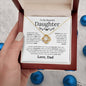 To My Beautiful Daughter - I Will Always Be In Your Heart - Love Knot Necklace - Elliotrose Gifts