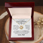 To My Beautiful Daughter - I Will Always Be In Your Heart - Love Knot Necklace - Elliotrose Gifts