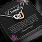 To My Beautiful Daughter | If I could give you | Interlocking Heart Necklace - Elliotrose Gifts