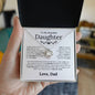 To My Beautiful Daughter - Learn To Dance In The Rain - Love Knot Necklace - Elliotrose Gifts