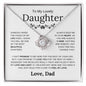 To My Beautiful Daughter - Most Beautiful Chapter - Love Knot Necklace - Elliotrose Gifts