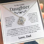 To My Beautiful Daughter - Most Beautiful Chapter - Love Knot Necklace - Elliotrose Gifts