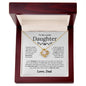 To My Beautiful Daughter - Most Beautiful Chapter - Love Knot Necklace - Elliotrose Gifts