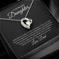 To My Beautiful Daughter | Never Forget | Forever Heart Necklace - Elliotrose Gifts