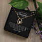 To My Beautiful Daughter | Never Forget | Forever Heart Necklace - Elliotrose Gifts