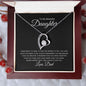 To My Beautiful Daughter | Never Forget | Forever Heart Necklace - Elliotrose Gifts