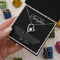 To My Beautiful Daughter | Never Forget | Forever Heart Necklace - Elliotrose Gifts