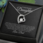 To My Beautiful Daughter | Never Forget | Forever Heart Necklace - Elliotrose Gifts