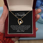 To My Beautiful Daughter | Never Forget | Forever Heart Necklace - Elliotrose Gifts