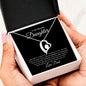 To My Beautiful Daughter | Never Forget | Forever Heart Necklace - Elliotrose Gifts