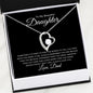 To My Beautiful Daughter | Never Forget | Forever Heart Necklace - Elliotrose Gifts