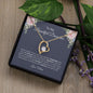 To My Beautiful Daughter | Never Forget | Forever Love Necklace - Elliotrose Gifts