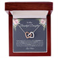 To My Beautiful Daughter | Never Forget | Interlocking Heart - Elliotrose Gifts