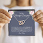 To My Beautiful Daughter | Never Forget | Interlocking Heart - Elliotrose Gifts