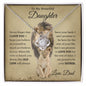 To My Beautiful Daughter | Never Forget | Love Knot Necklace - Elliotrose Gifts