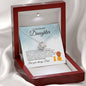 To My Beautiful Daughter | Old Lion | love Knot Necklace - Elliotrose Gifts
