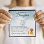 To My Beautiful Daughter | Old Lion | love Knot Necklace - Elliotrose Gifts