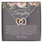 To My Beautiful Daughter | Sometimes | Interlocking Heart Necklace - Elliotrose Gifts
