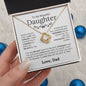 To My Beautiful Daughter - Straighten Your Crown - Love Knot Necklace - Elliotrose Gifts