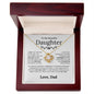To My Beautiful Daughter - The Little Girl You Once Were- Love Knot Necklace - Elliotrose Gifts