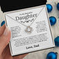 To My Beautiful Daughter - This Old Lion Will Always Have Your Back - Love Knot Necklace - Elliotrose Gifts