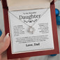 To My Beautiful Daughter - Wherever Your Journey In Life Takes You - Love Knot Necklace - Elliotrose Gifts