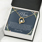 To My Beautiful Mom | On My Wedding Day | Forever Love Necklace - Elliotrose Gifts