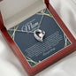 To My Beautiful Mom | On My Wedding Day | Forever Love Necklace - Elliotrose Gifts