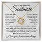 To My Beautiful Soulmate | Best Thing | Love Knot Necklace - Elliotrose Gifts
