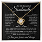 To My Beautiful Soulmate | Best Thing | Love Knot Necklace - Elliotrose Gifts