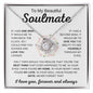 To My Beautiful Soulmate | Best Thing | Love Knot Necklace - Elliotrose Gifts