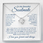 To My Beautiful Soulmate | Best Thing | Love Knot Necklace - Elliotrose Gifts