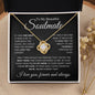 To My Beautiful Soulmate | Best Thing | Love Knot Necklace - Elliotrose Gifts