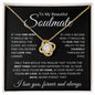 To My Beautiful Soulmate | Best Thing | Love Knot Necklace - Elliotrose Gifts