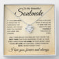 To My Beautiful Soulmate | Best Thing | Love Knot Necklace - Elliotrose Gifts