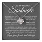 To My Beautiful Soulmate | How Special | Love Knot Necklace - Elliotrose Gifts
