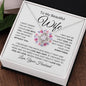 To My Beautiful Wife | Feel My Love | Love Knot Necklace - Elliotrose Gifts