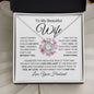 To My Beautiful Wife | Feel My Love | Love Knot Necklace - Elliotrose Gifts