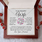 To My Beautiful Wife | Feel My Love | Love Knot Necklace - Elliotrose Gifts