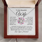 To My Beautiful Wife | Feel My Love | Love Knot Necklace - Elliotrose Gifts