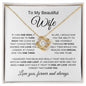 To My Beautiful Wife | Love you Forever | Love Knot Necklace - Elliotrose Gifts