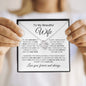 To My Beautiful Wife | Love you Forever | Love Knot Necklace - Elliotrose Gifts
