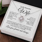 To My Beautiful Wife | Love You | Love Knot Necklace - Elliotrose Gifts